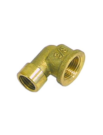 angle piece thread 1/4  IT - 3/8  IT brass
