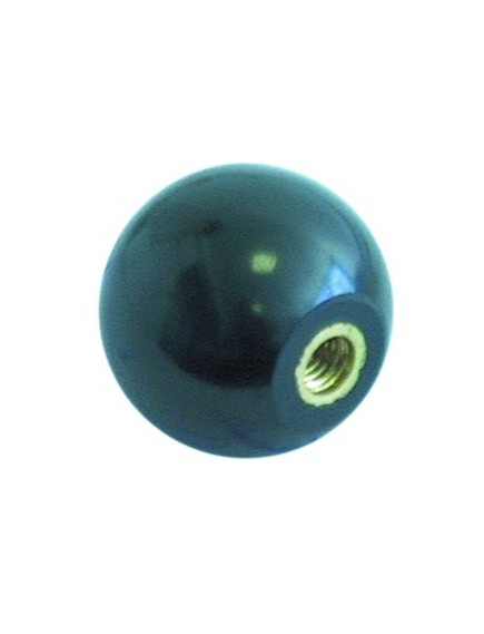 Ball handle thread M6 ? 29mm black with metal bush