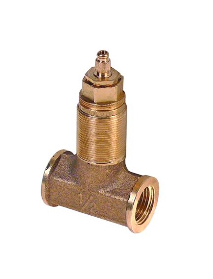 Absperrventil Anschluss 1/2  1/2  gerade Baul?nge 54mm sternf?rmig