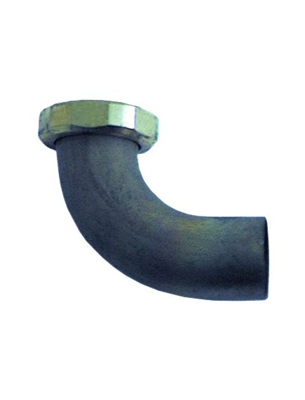 Ablaufanschluss Messing gewinkelt Gewinde 1  Schlauch ? 26mm
