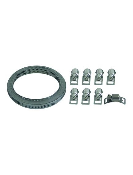 hose clamp kit SS 3m tensioning belt, 8 x tension locks EASYROLL