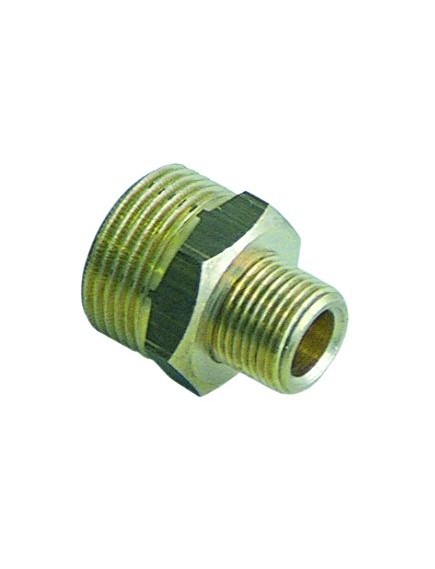 double nipple brass thread 3/8  - 3/4  Qty 1 pcs L1 12mm L2 12mm