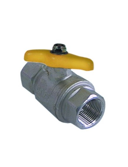 ball valve straight t-handle inlet 1  IT outlet 1  IT DN25 L 90mm approval DVGW
