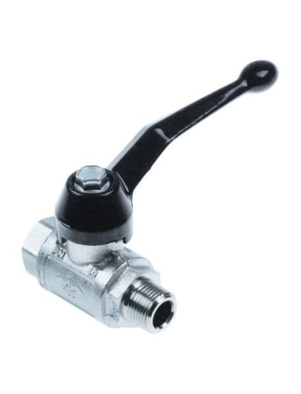 Ball valve connection 3/8  IT - 3/8  ET DN10 total length 52mm handle length 80mm