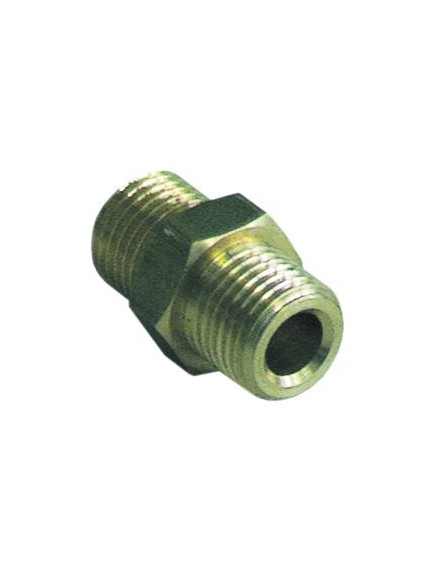 double nipple brass thread 1/4  - 1/4  Qty 1 pcs