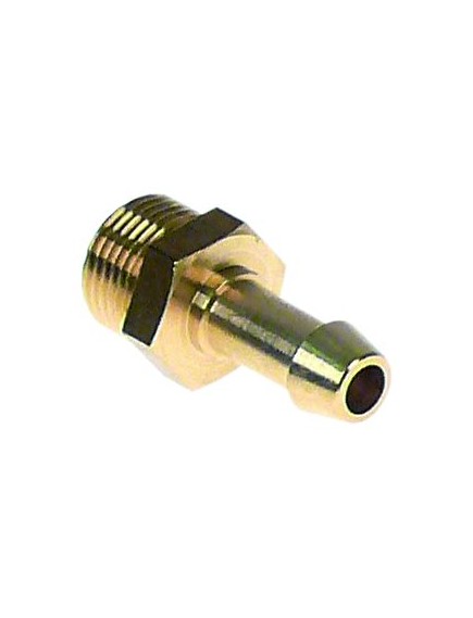 hose connector brass straight thread 3/8  hose ? 9mm Qty 1 pcs