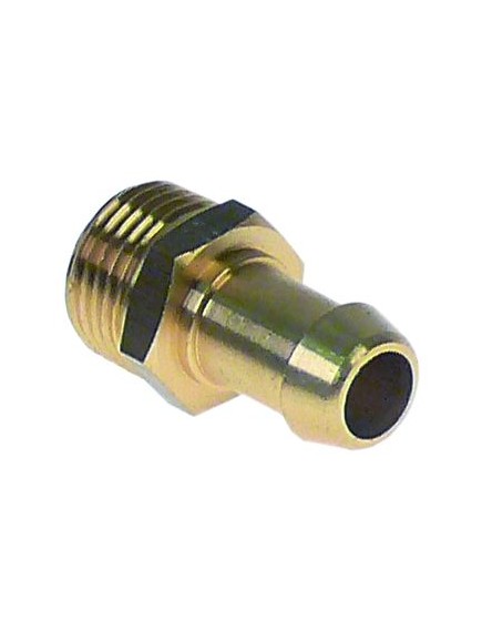 hose connector brass straight thread 1/2  hose ? 12mm Qty 1 pcs