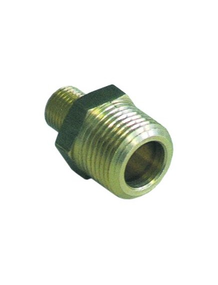 double nipple brass thread 1/8  - 3/8  Qty 1 pcs