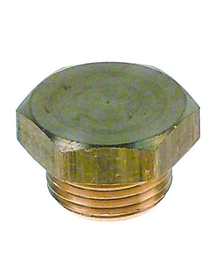 screw cap thread 3/8  thread L 8mm brass WS 21 head thickness 6mm