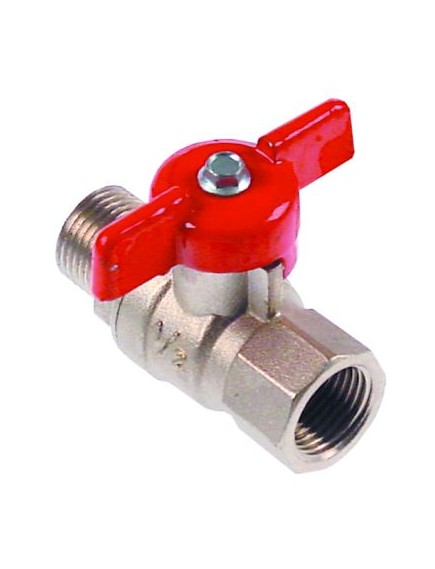Ball valve connection 1/2  IT - 1/2  ET DN15 total length 56mm
