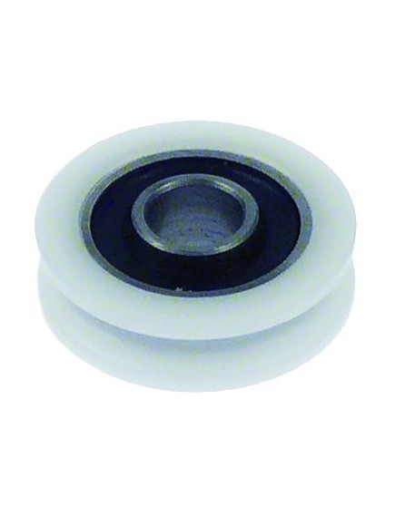 ball bearing shaft ? 8mm ED ? 27mm W 9,5mm plastic