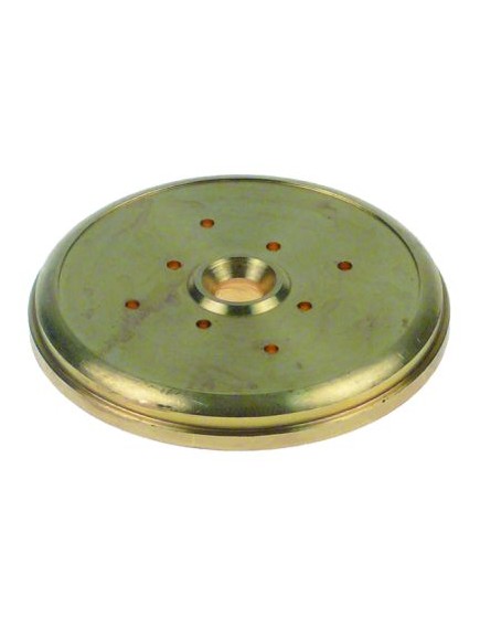 Water distributor brass ? 57,4mm H 7,5mm hole ? 2mm mounting ? 6,6mm 8 holes