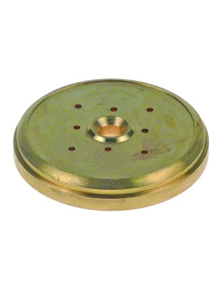 Water distributor brass ? 57,4mm H 9,5mm hole ? 2mm 8 holes