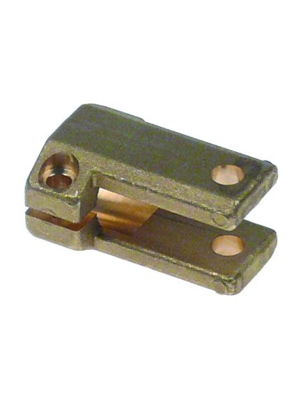 Bracket L 41mm W 26mm ID ? 16,5mm brass