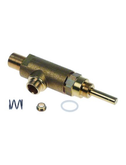 steam/water tap with gasket, spring and bush inlet 3/8  outlet 3/8  shaft 8x6.5 shaft L 30mm