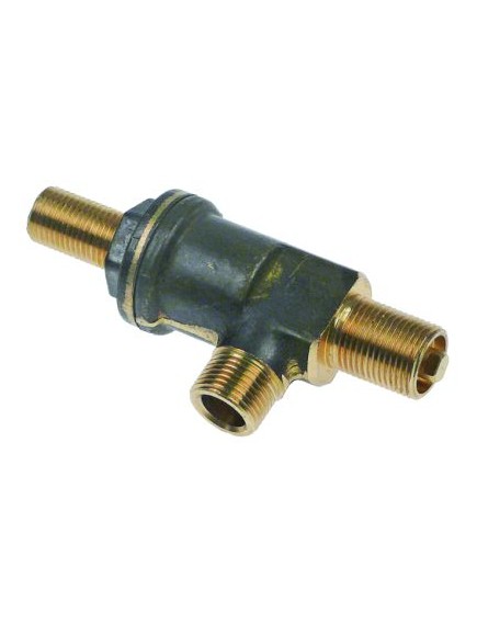 steam/water tap inlet 1/4  outlet 3/8  shaft 5x7 shaft L 6mm brass