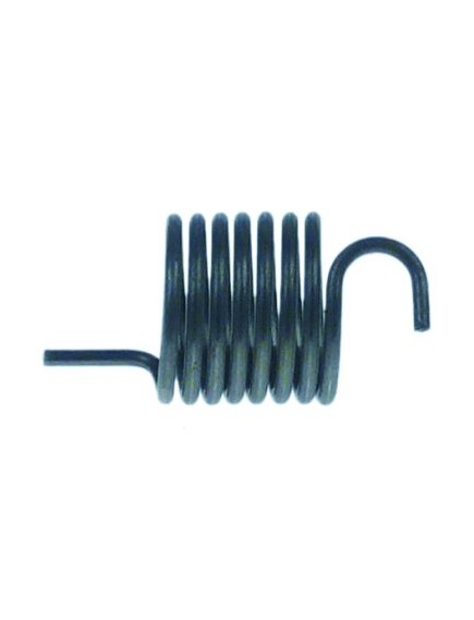 torsion spring ? 14,3mm L2 13mm wire gauge ? 1,3mm L1 8mm L3 6,5mm Qty 1 pcs