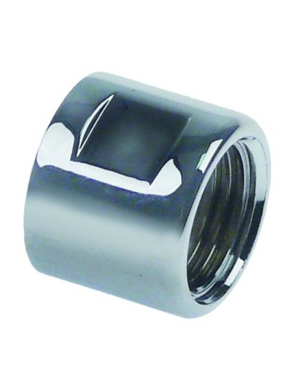 union nut thread TR20 left L 21mm chrome-plated