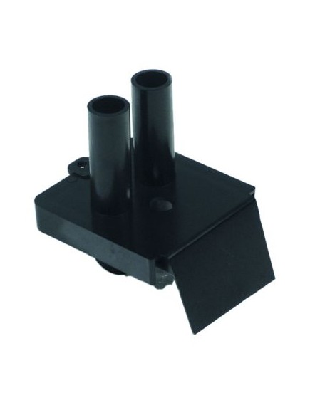 Abdeckung f?r Ablaufwanne mit Loch L 100mm B 75mm H 92mm Loch ? 10mm Schlauch ? 19mm ABS Kunststoff