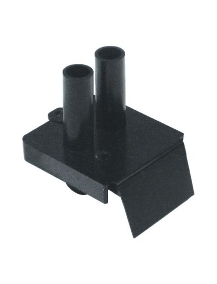 Abdeckung f?r Ablaufwanne mit Loch L 100mm B 75mm H 92mm Loch ? 10mm Schlauch ? 19mm ABS Kunststoff