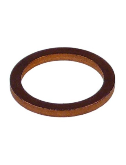 flat gasket copper ED ? 22mm ID ? 17mm thickness 2mm Qty 1 pcs