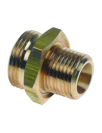 screw connection T1: 3/4  T2: 1/2  int. ? 1 19,5mm int. ? 2 11,5mm L 32mm brass Qty 1 pcs