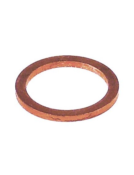 flat gasket copper ED ? 25,8mm ID ? 20,4mm thickness 2mm