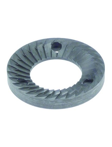 grinding burrs pair turn direction left D1 ? 66mm ID ? 35mm H 9mm tooth spacing 6mm hole ? 4,5mm