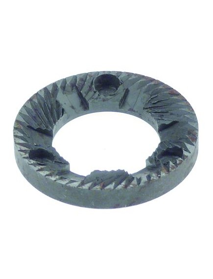 grinding burrs pair turn direction left D1 ? 43mm ID ? 25mm H 7mm tooth spacing 3mm hole ? 3,2mm