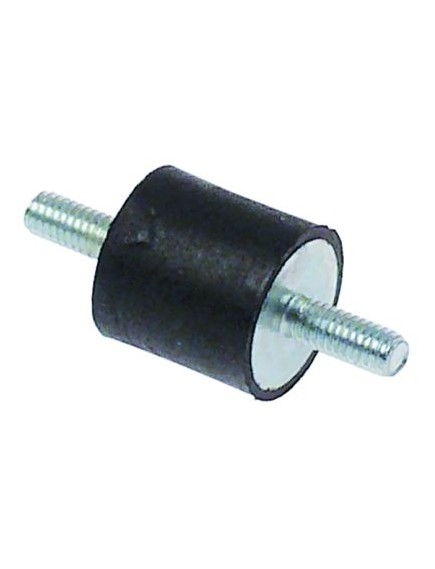 Vibration damper thread M4 ? 15mm H 15mm thread L 2x 10mm