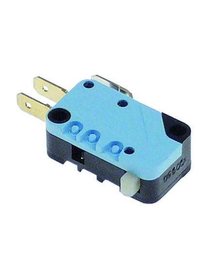 Microswitch pin operated 250 V 16 A 1CO connection female faston 6.3mm blue/black