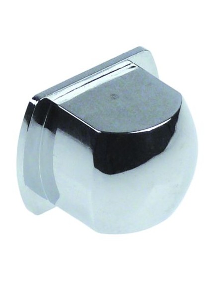 button L 22mm W 19,2mm chrome-plated