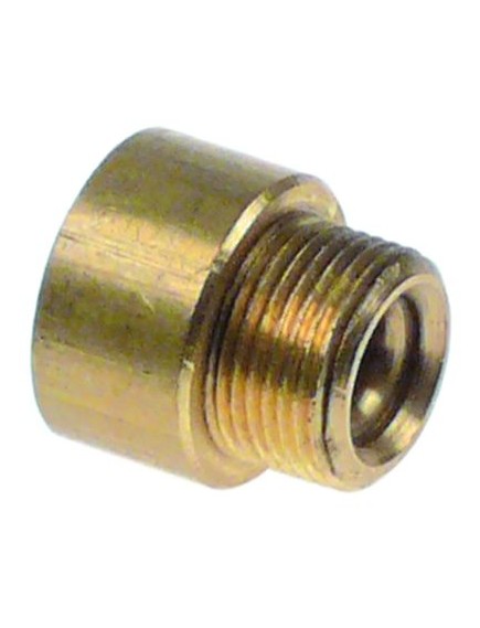 end cap thread M14x1 L 18mm WS 8 brass