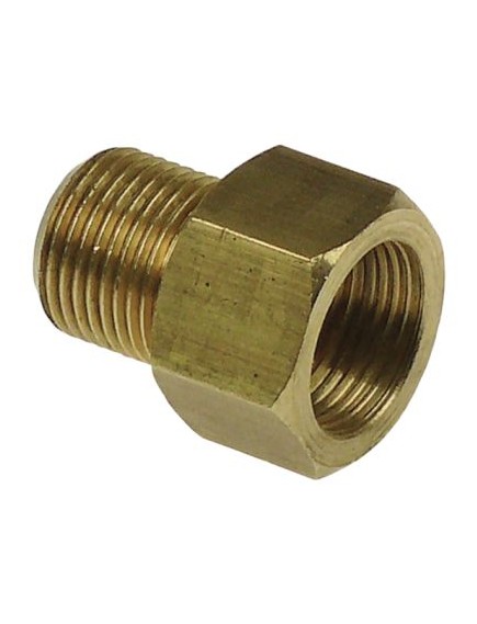 connecting fitting for filter T1: 3/8  T2: 3/8  int. ? 1 8,5mm int. ? 2 11,5mm L 28mm brass