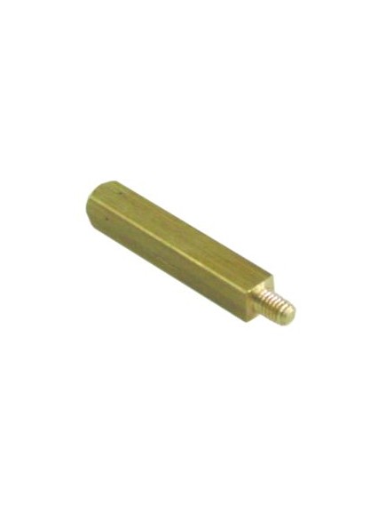 shaft thread M4 square L 34mm W 6mm brass