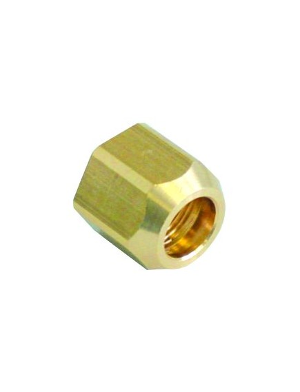 ?berwurfmutter Gewinde 3/8  L 21mm Loch ? 12,5mm Messing