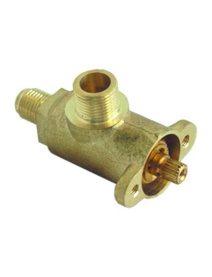 steam/water tap inlet 1/4  outlet 3/8  brass