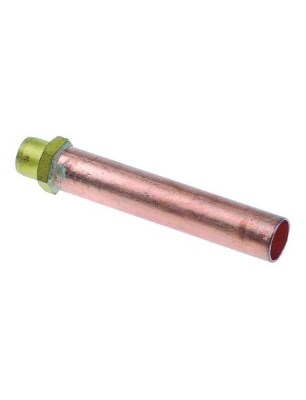Ablaufrohr ? 16mm L 100mm G1: 1/8  Kupfer
