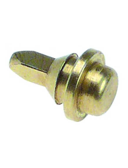 gasket support for expansion valve D1 ? 9,8mm D2 ? 6,3mm L 14,3mm brass