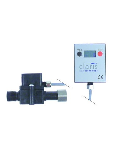 flow meter with digital display connection 3/8  IT - 3/8  ET total length 80mm