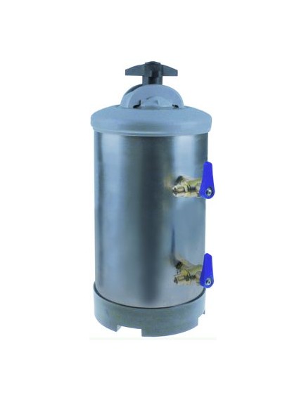 softener manual with 2 valves container capacity 8l amount of resin 5,6l