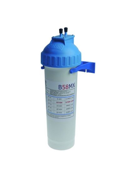 softener cartridge type B 58MX capacity 5700 l/10°KH operation p max 8bar