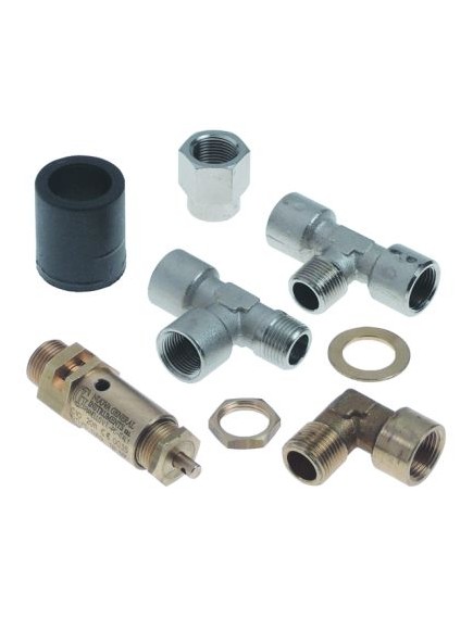 Safety valve connection 3/8  sealed approval CE 0035 kit triggering pressure 1,8bar