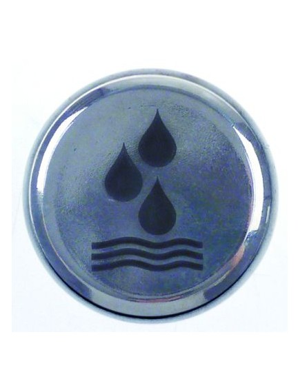 symbol water ? 50mm ID ? 39mm chrome plastic