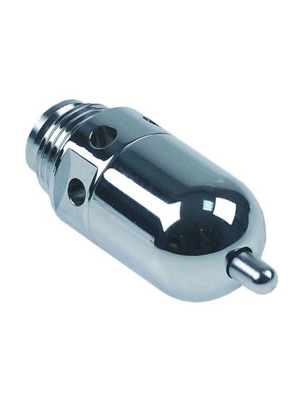 Aerator and air bleeder thread 1/2  ET chrome-plated brass ? 26mm L 42mm metal seated