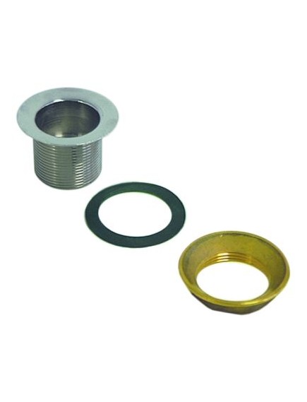 Ablaufventil AD ? 69mm Messing verchromt Gewinde 1?  H 40mm