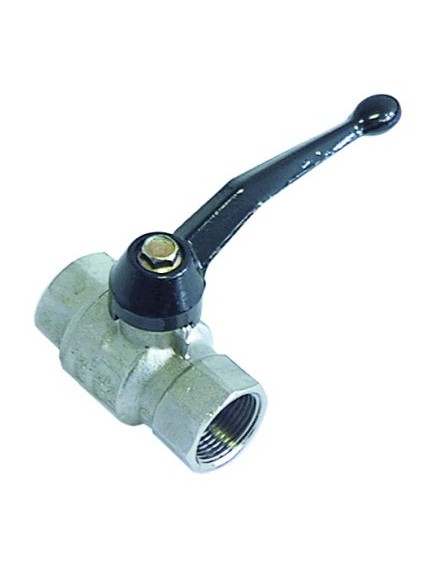 ball valve connection 3/4  IT - 3/4  IT DN20 total length 70mm with lever handle