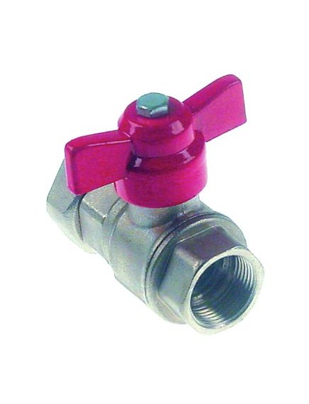 ball valve connection 3/4  IT - 1  IT DN20 total length 80mm