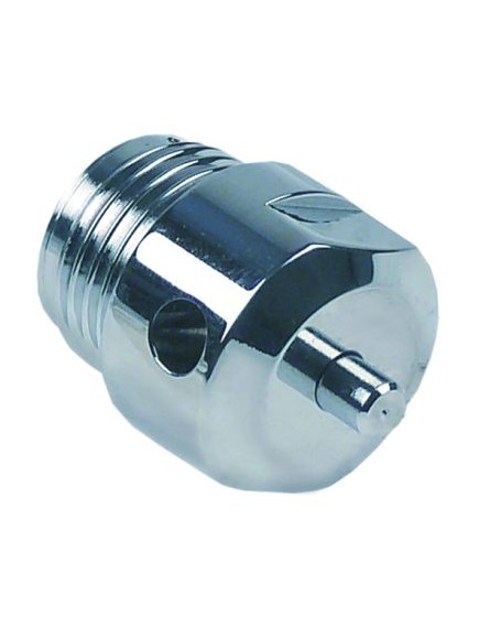 Be- und Entl?fter Gewinde 1/2  AG verchromt mit O-Ring L 15mm ? 25mm