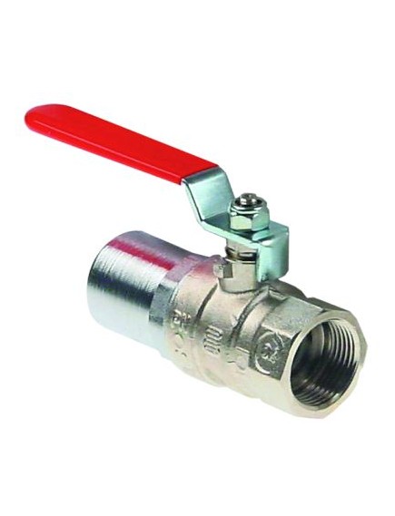 Auslaufhahn L 84mm Fritteuse Hebelgriff T?lle ? 30mm T?llenl?nge 29mm Gewinde 3/4  IG